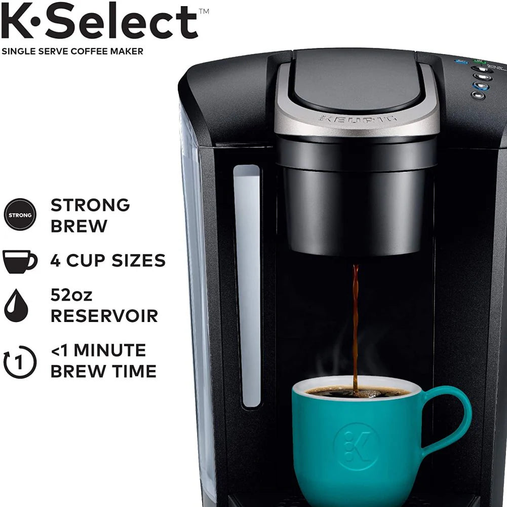 Single Serve K-Cup Pod Coffee Maker, Matte Black H818