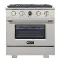 30 4.2 cu. ft. 4 Burner Natural Gas Dual Fuel Range Stainless Steel N427