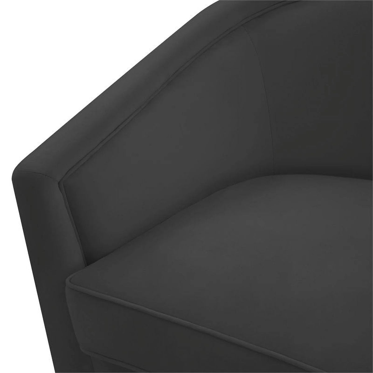 Black Velvet Swivel Accent Chair N806