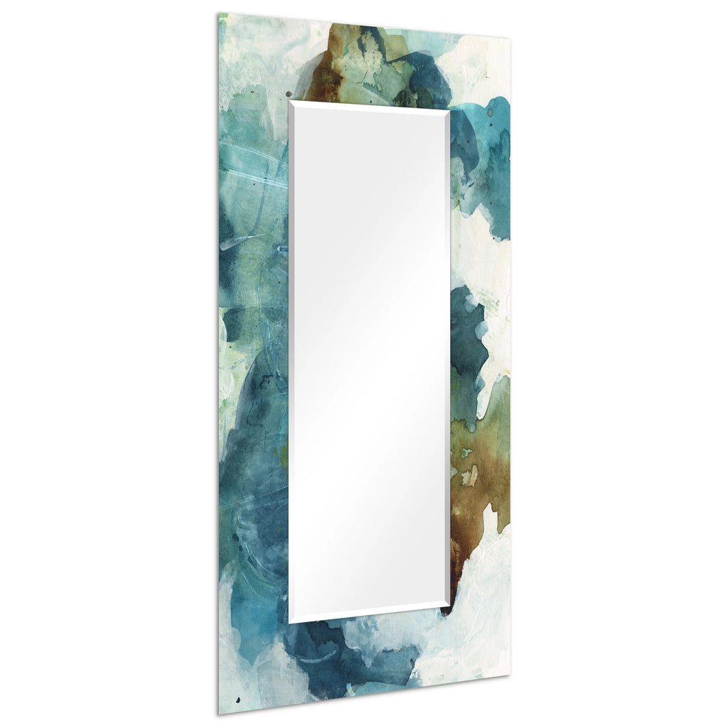 Blue Sky Rectangular Beveled Mirror Tempered Art Glass 72" x 36" T714