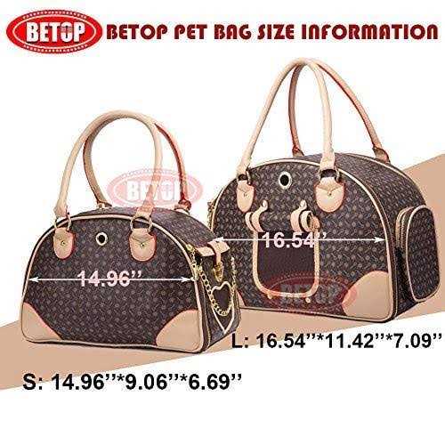 Fashion Pu Leather Dog Carrier Handbag Purse Cat Tote Bag R390