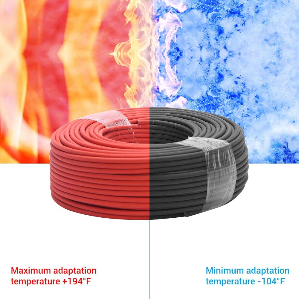 10AWG Solar Extension Cable 95 Feet Black F442