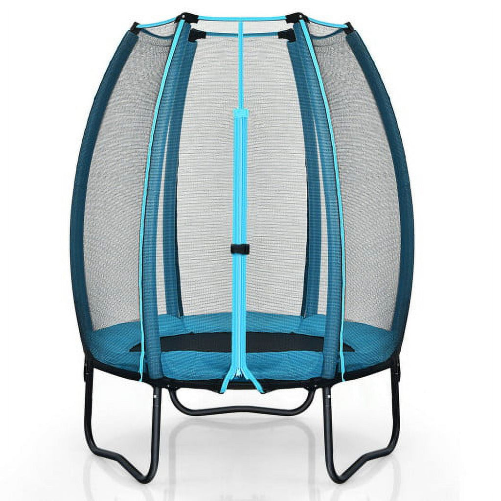Blue Kids Trampoline with Enclosure Net R22092
