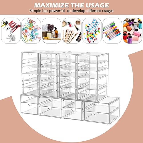 16 Drawer Clear Makeup Organizer P2009