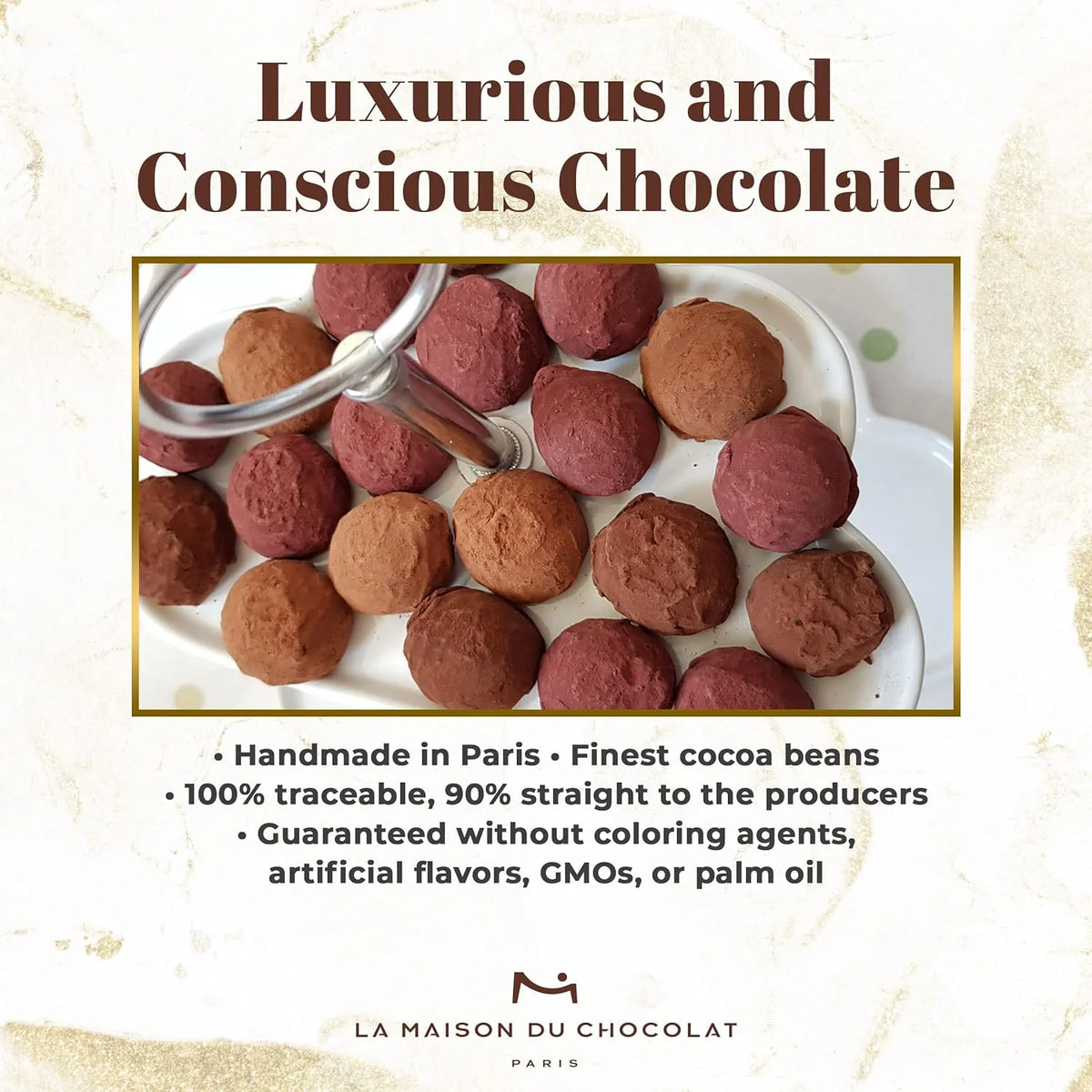 13 Pcs Dark Chocolate Truffles Gift Box H317
