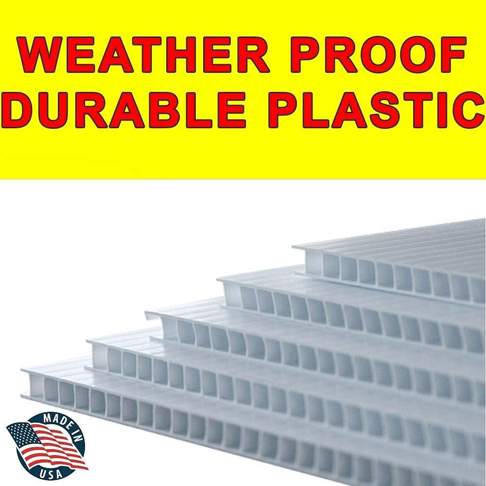 50 Pack Large 24x18 Full Color Single-Sided Yard Signs with Metal Stands W6274
