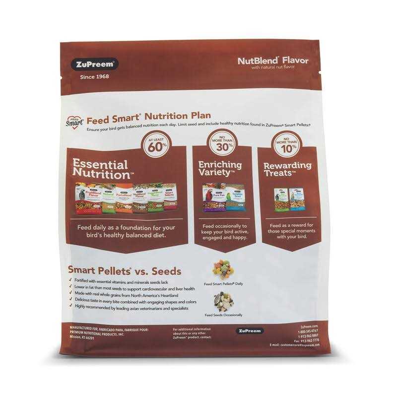 2 lbs Natural Nut Flavor Bird Food L1189