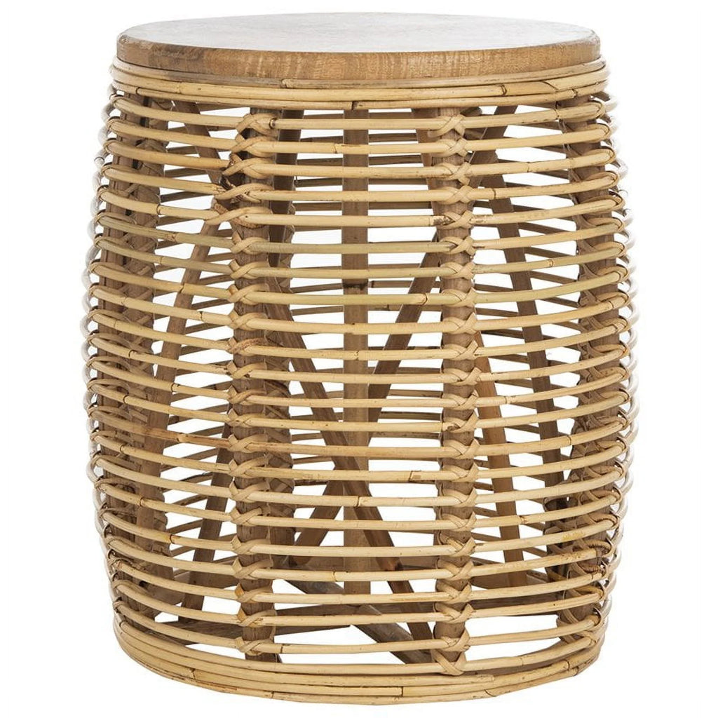 18" Round Rattan Accent End Table Set of 2 O776368