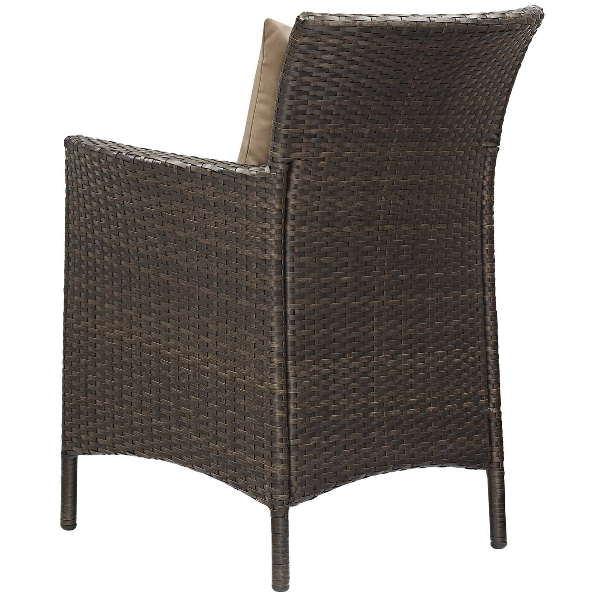 Set of 2 Brown Rattan Wicker Dining Chair V12797