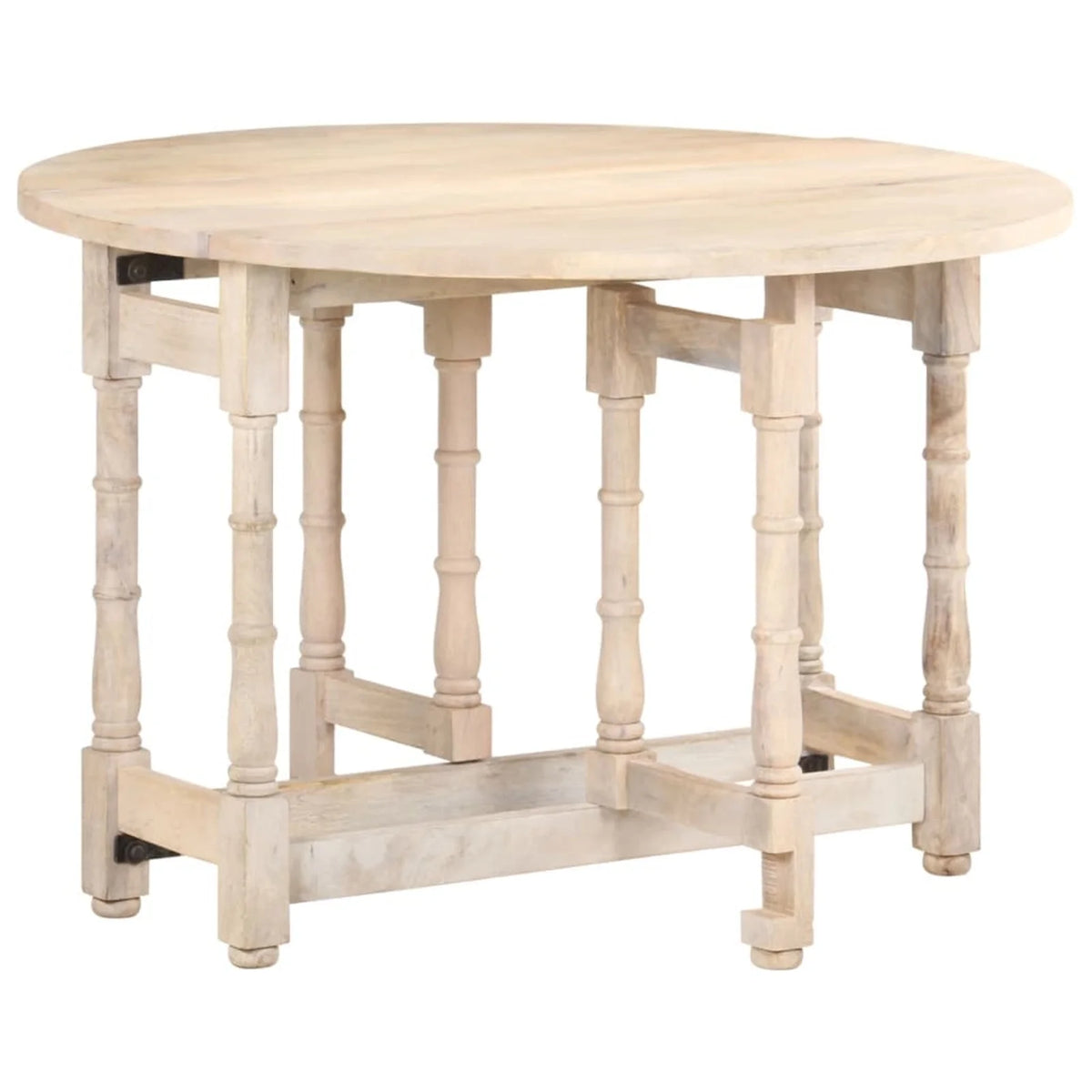 Round Solid Mango Wood Dining Table N96040