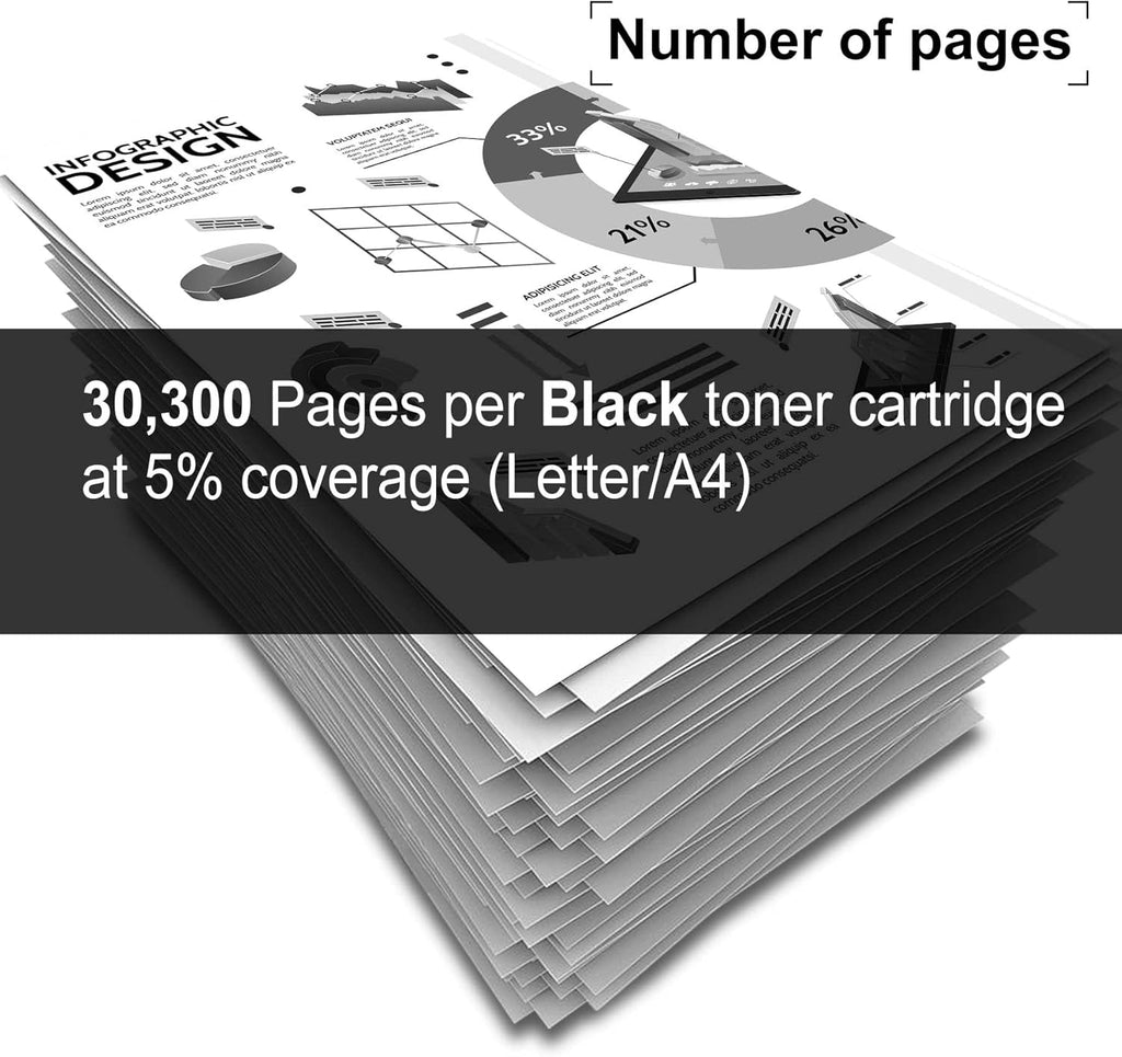 (2-Pack,Black) Compatible Toner Cartridge for HP 9040 9050 Series Printer C552