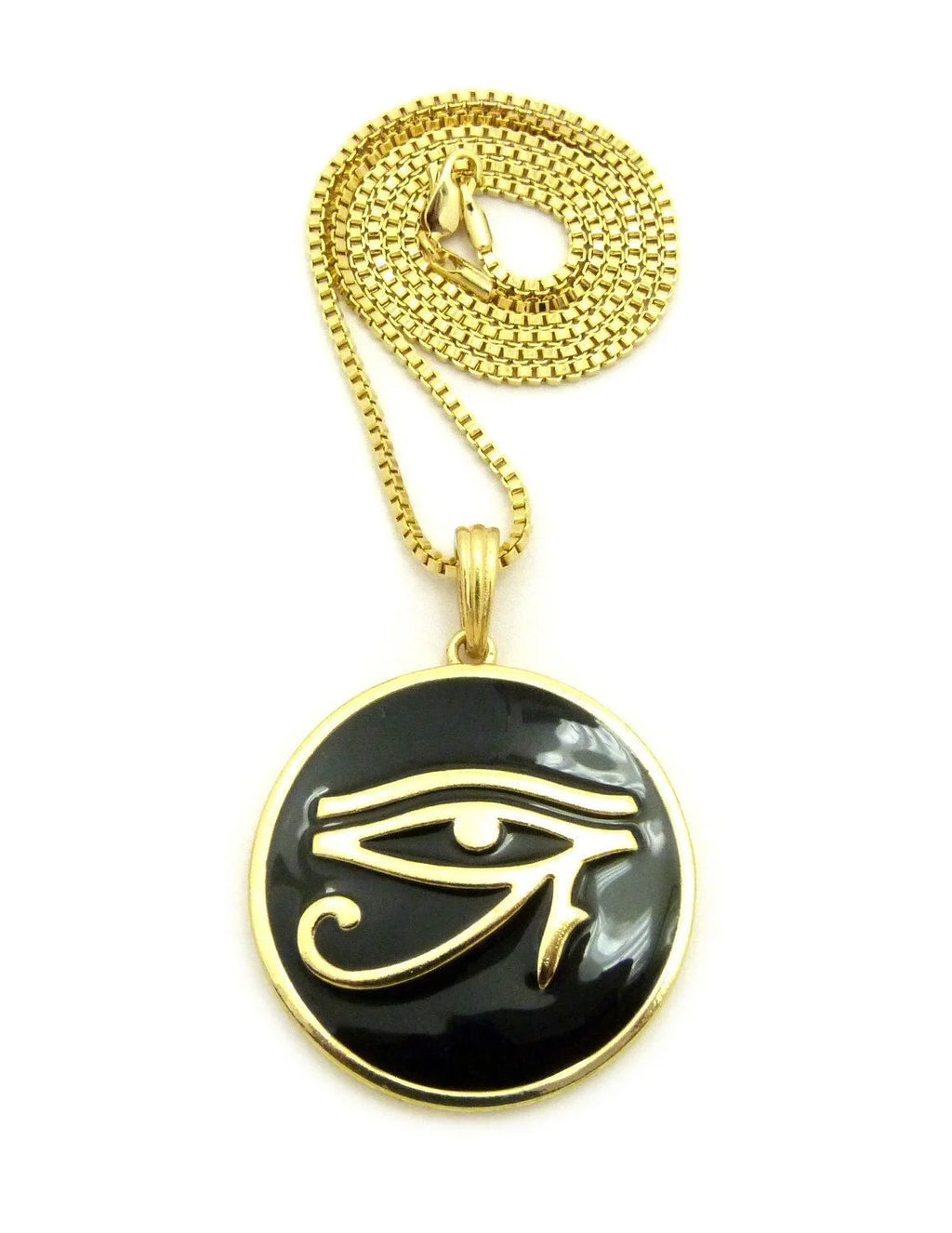Round Pendant 24" Chain Necklace O807