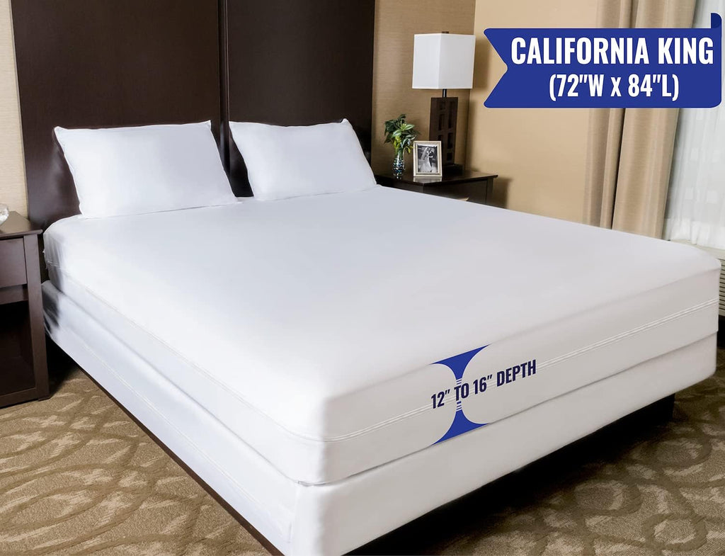 Waterproof Zippered Mattress Protector Encasement Pack of 2 F887
