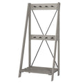 Grey Solid Wood Hall Tree C7826