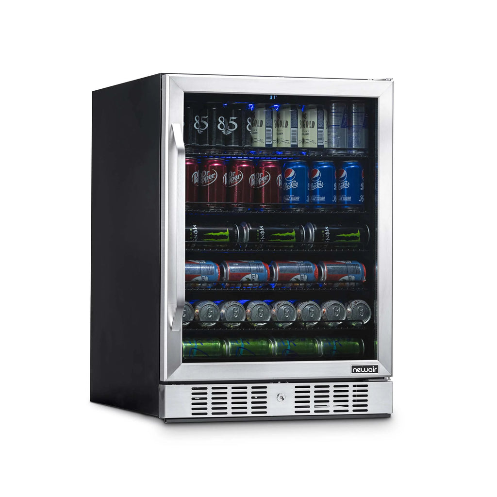 177 Can Stainless Steel Beverage Refrigerator L3545