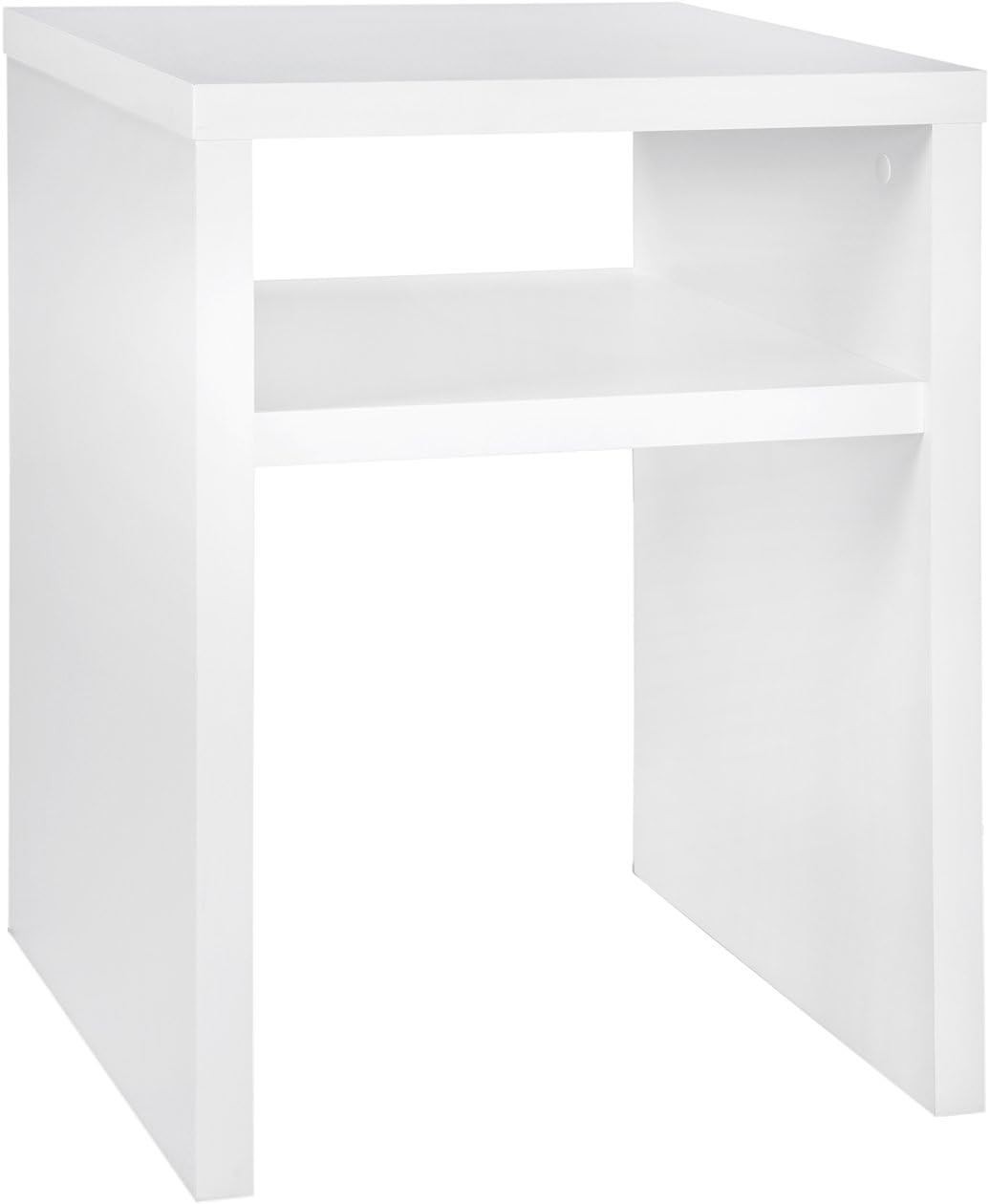 2-Door White Storage Cabinet with Shelf W2269
