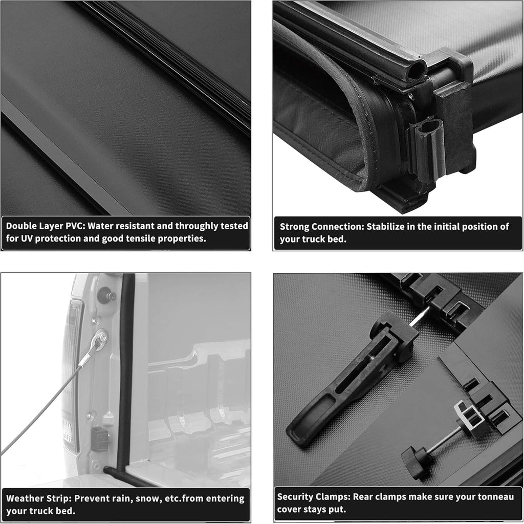 Soft Quad Fold Truck Bed Tonneau Cover Z1121