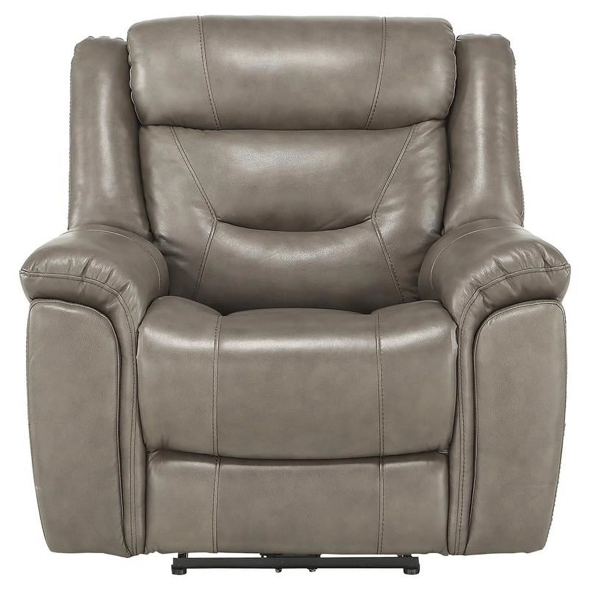Brown Top Grain Leather Power Reclining Chair E37671