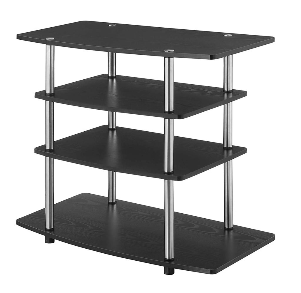 Black Highboy TV Stand Y4163