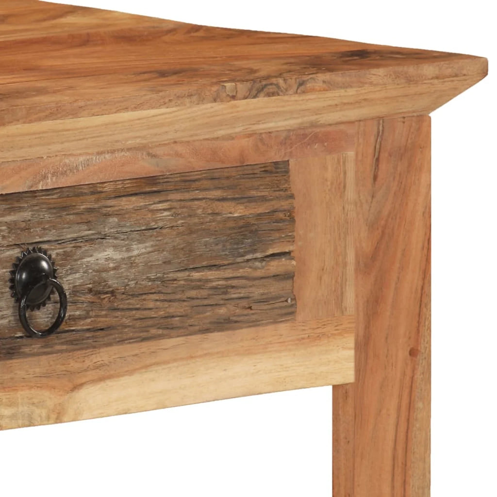 Reclaimed Wood Writing Desk with 2 Storage Drawers T168785
