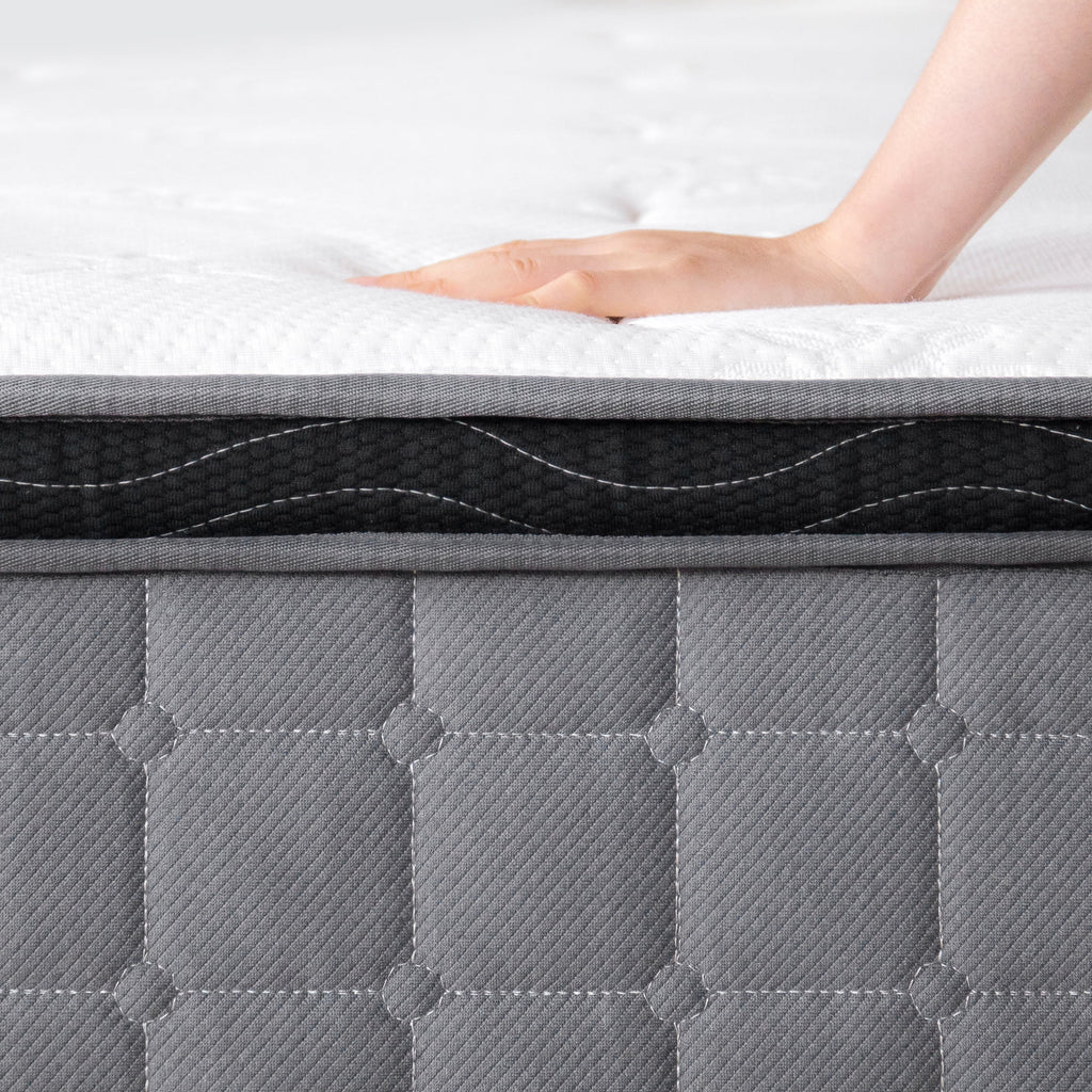 Queen Hybrid Mattress with Gel Memory Foam and Pocket Spring M8881
