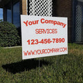 50 Pack Large 24x18 Full Color Single-Sided Yard Signs with Metal Stands W6274