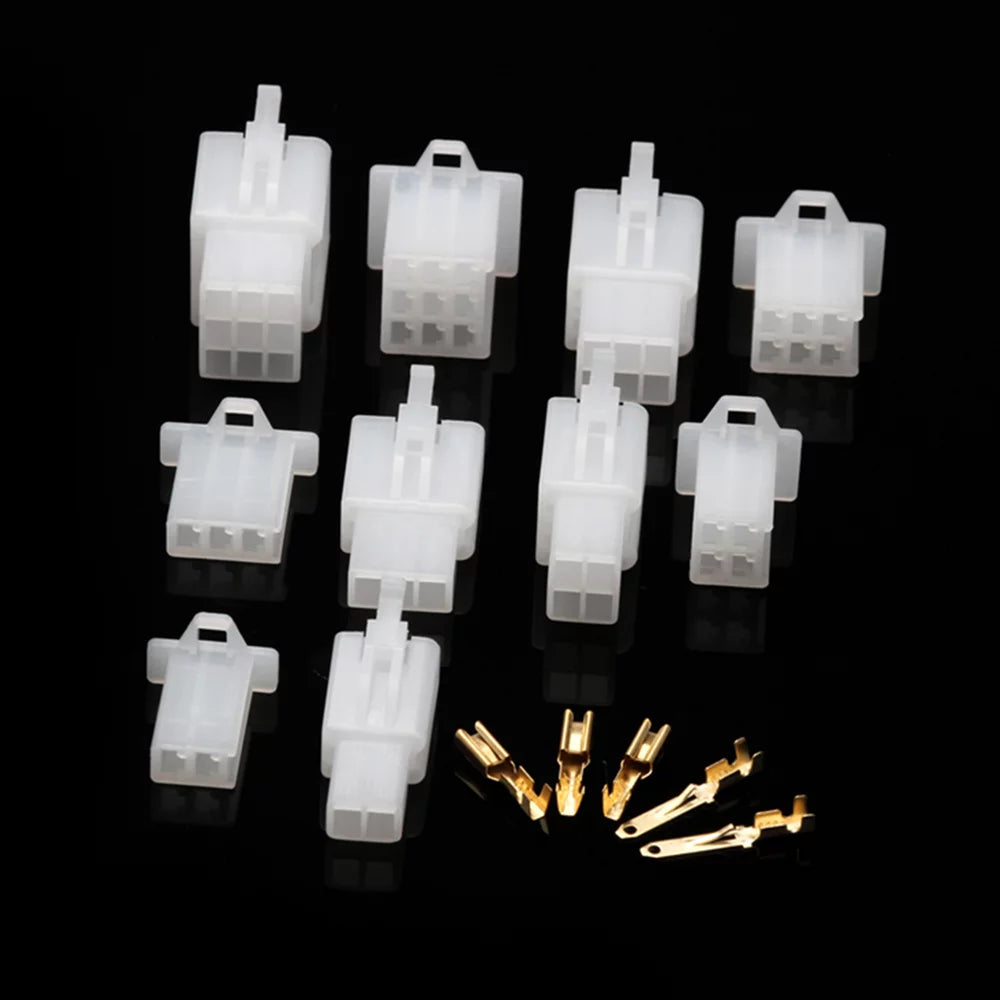 580 PCS 2.8mm 2 3 4 6 9 Pin Wire Cable Connector Terminal with Storage Box N957