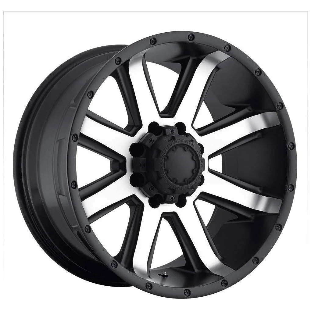 17 x 8 in. Satin Black Crusher Wheel S383189