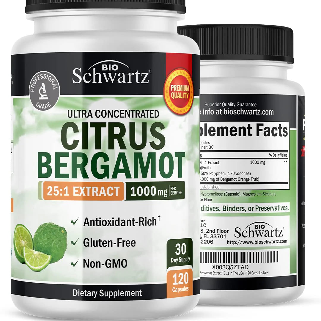 Citrus Bergamot Extract 1000mg 25:1 120 Capsules G609