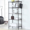 Black Metal Kitchen Organizer Rack Shelf H9367