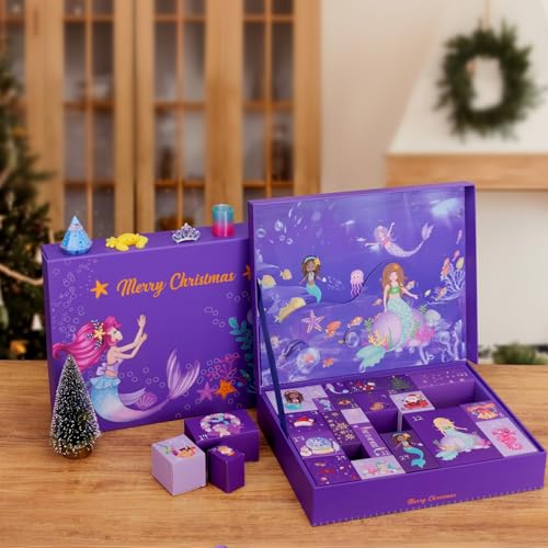 Advent Calendar 2025 with Hair Accessories and Fidget Toys D8469