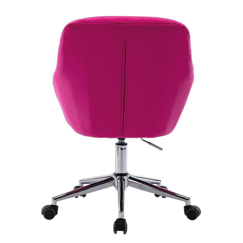 Red Velvet Seat Adjustable Height Swivel Executive Chair G8483