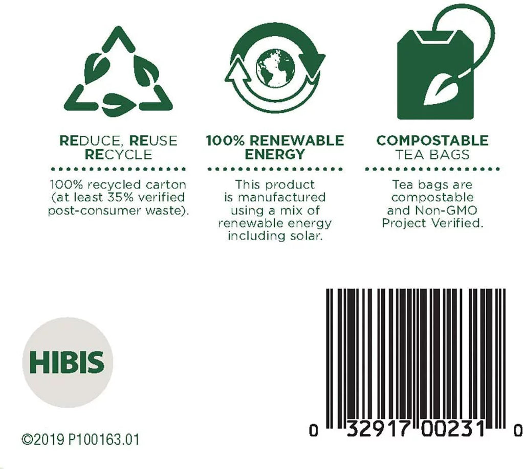 Organic Hibiscus Herbal Tea 16 CT Pack of 6 F378