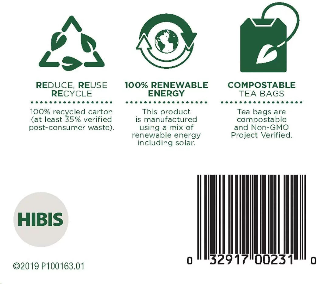 Organic Hibiscus Herbal Tea 16 CT Pack of 6 F378