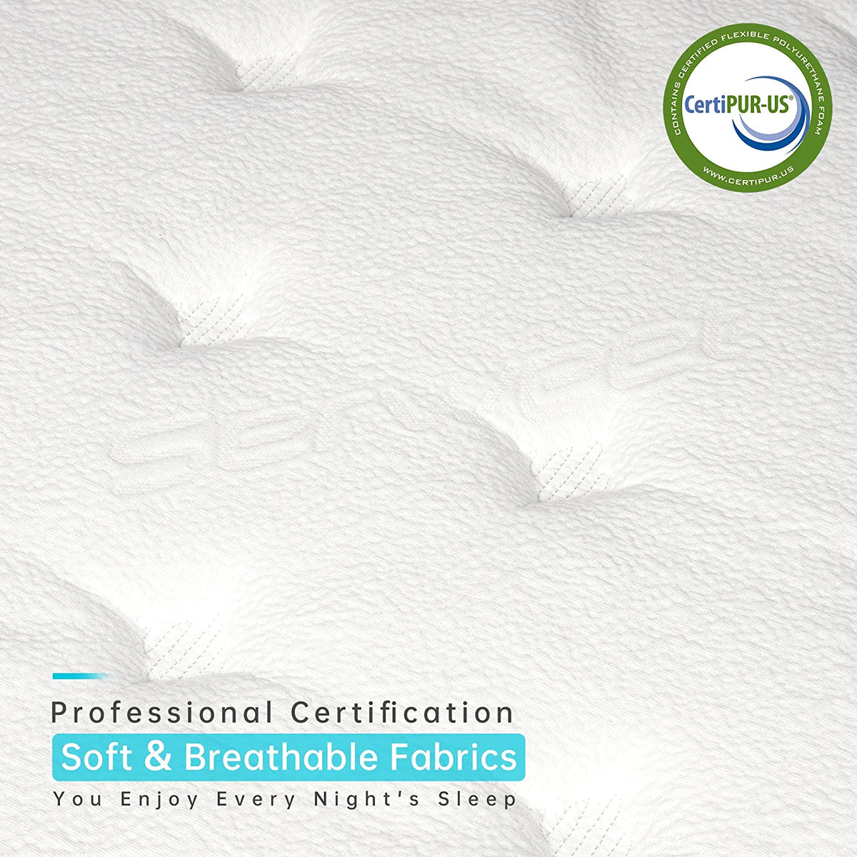 8 Inch Gel Memory Foam Hybrid Mattress N807