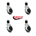5x22 x 1.25 Hard Rubber Wheel Swivel Casters Q83552