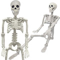 5.4Ft Posable Life Size Skeleton with Glowing Eyes N847