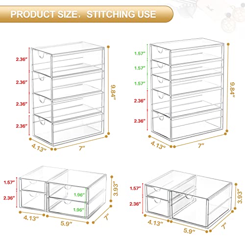 16 Drawer Clear Makeup Organizer P2009