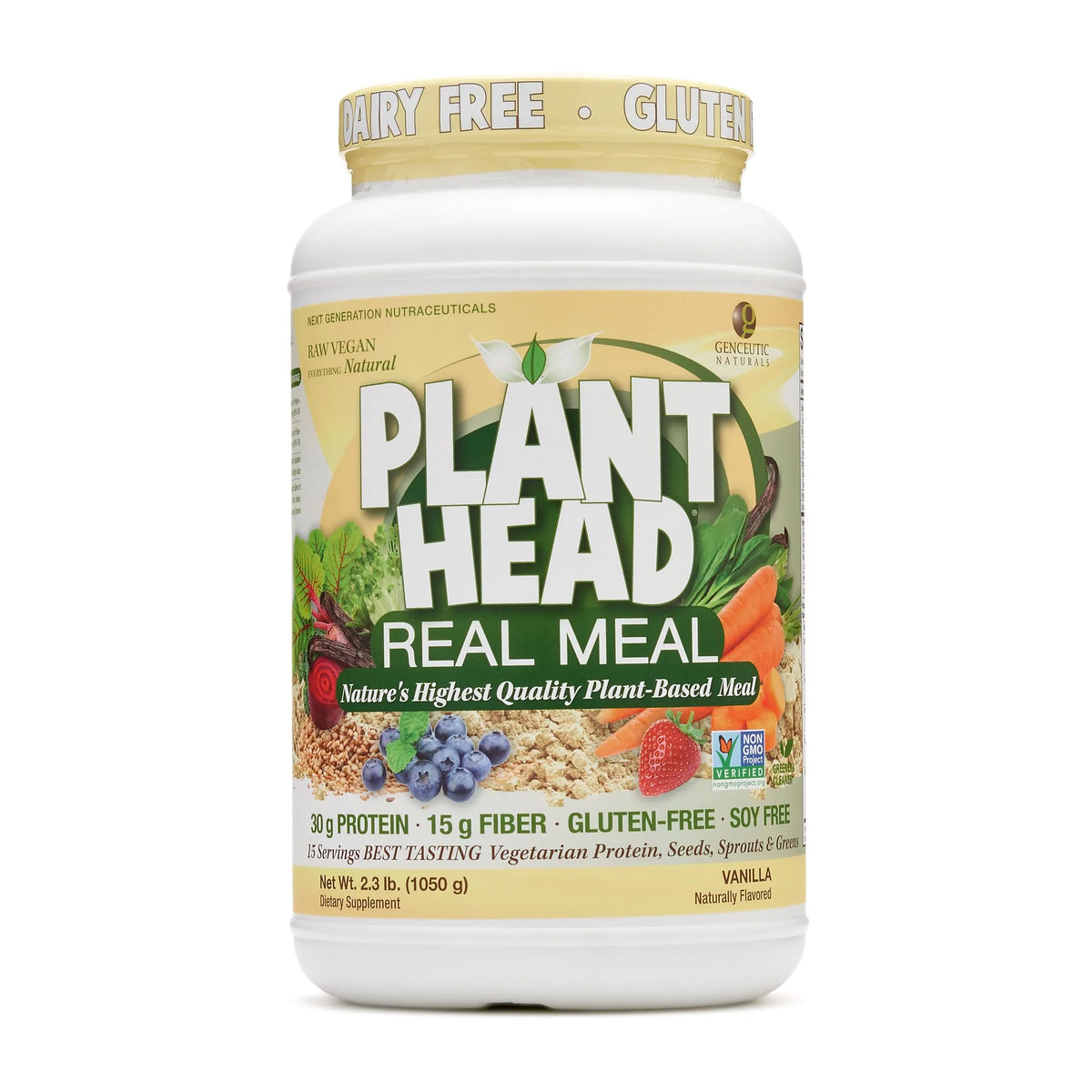 Organic Plant Based Protein Powder, Vanilla, 2.3 Pound C630