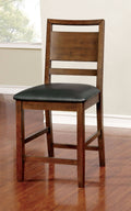 Dark Oak Counter Height Chair Set of 2 P57577