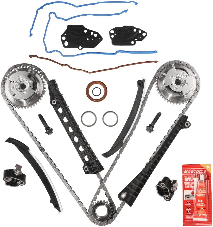 Variable Camshaft Timing Kit for Ford & Lincoln 5.4L 24 Valve Triton with Chain, Guide, Tensioner, Phaser N99982