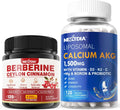 Berberine Supplement 1500mg + Liposomal Calcium AKG Supplement 1500mg L16281