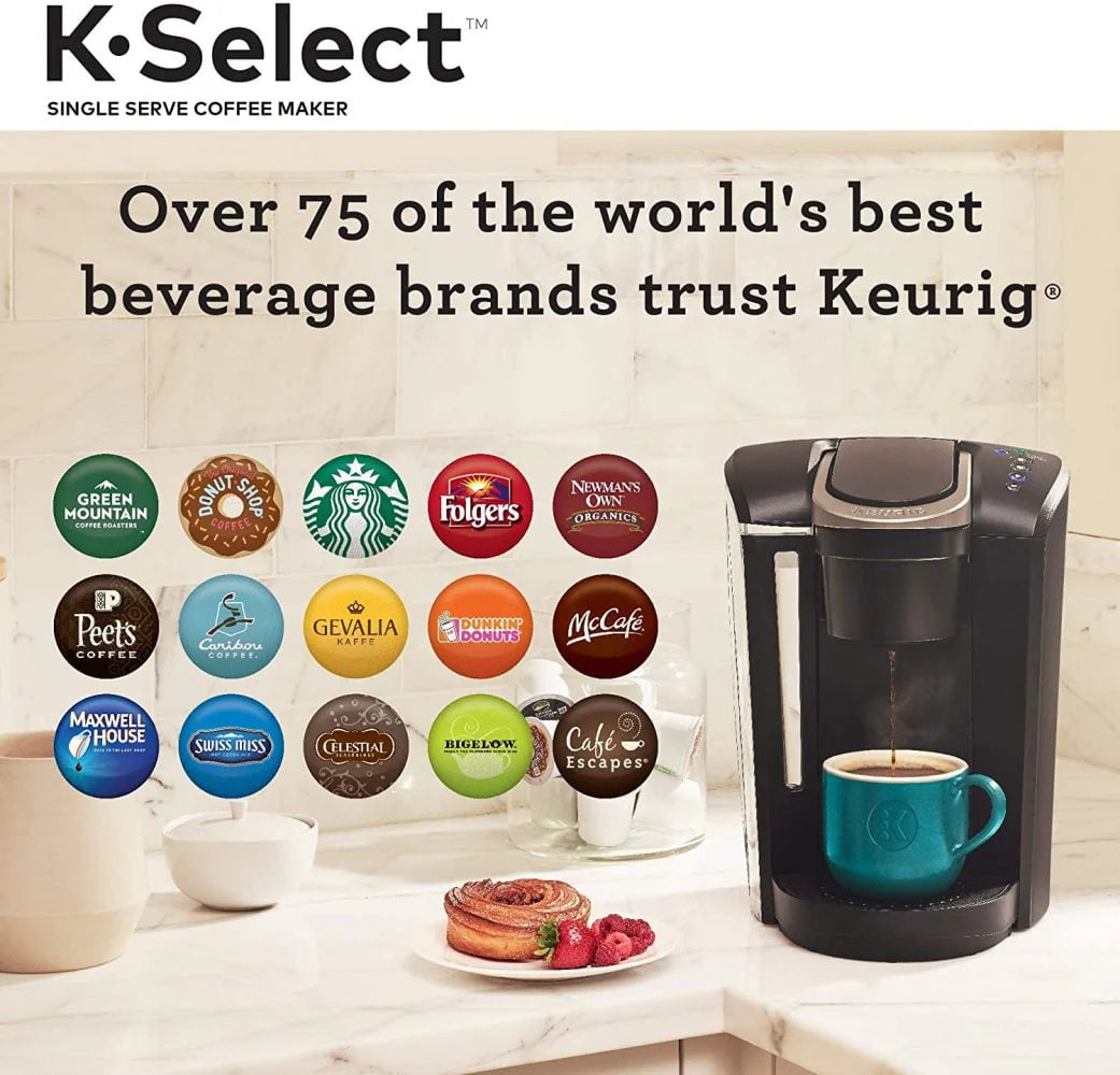 Single Serve K-Cup Pod Coffee Maker, Matte Black H818
