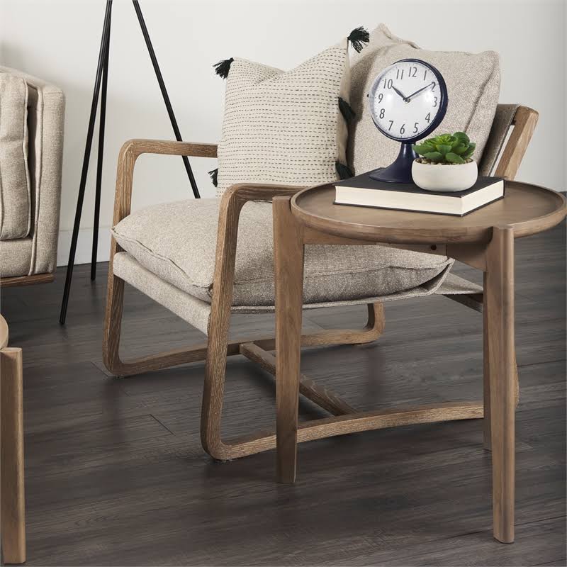Brown Solid Wood Accent Table N869343