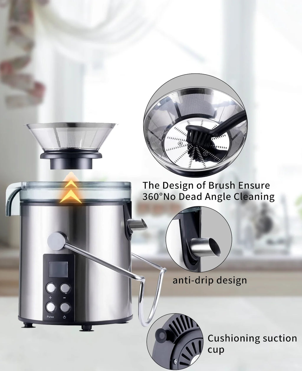 3" Feed Chute Centrifugal Juicer with Stainless Steel Filter D244663