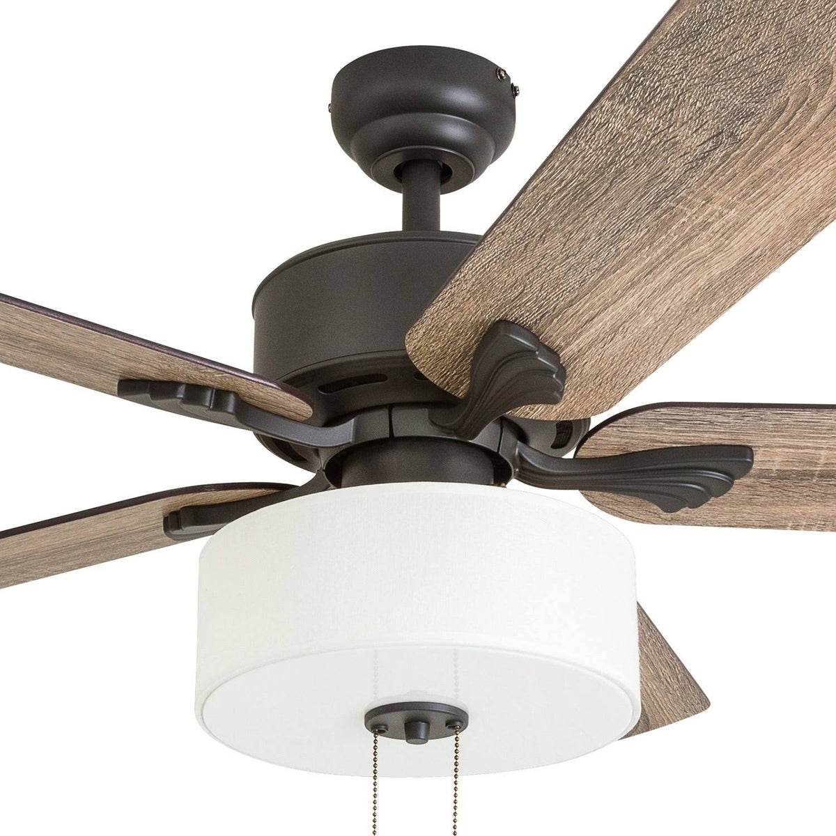 Farmhouse Ceiling Fan 52x22 Barnwood/Tumbleweed, Aged Bronze G7162
