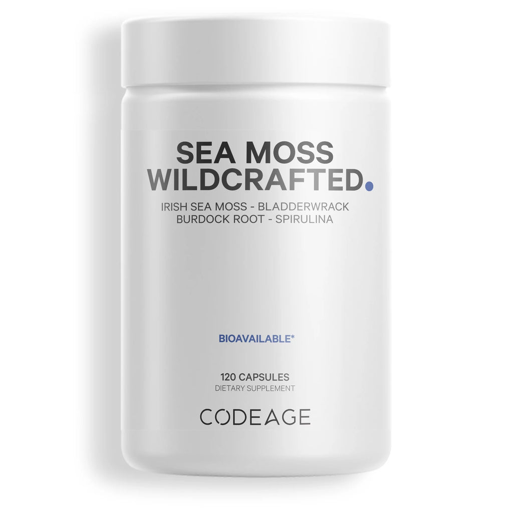 Irish Sea Moss, Bladderwrack, Burdock Root & Spirulina 120 ct Z8236