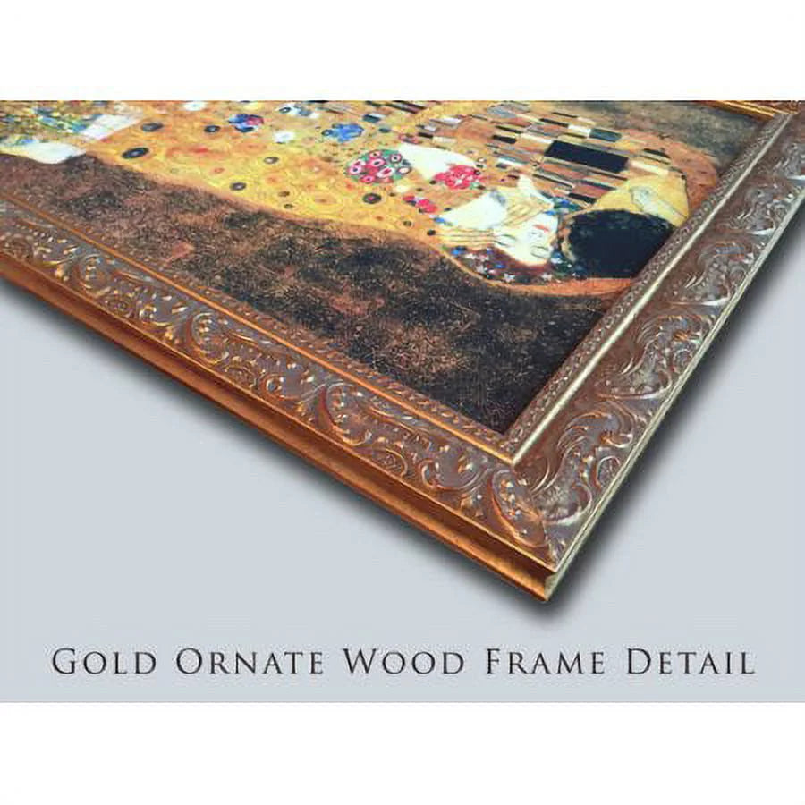 Gold Ornate Wood Framed Art Print Ace of Spades I Y480