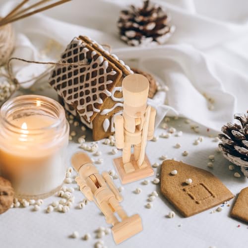 3 Pcs Wooden Nutcracker Christmas Decor Y5909