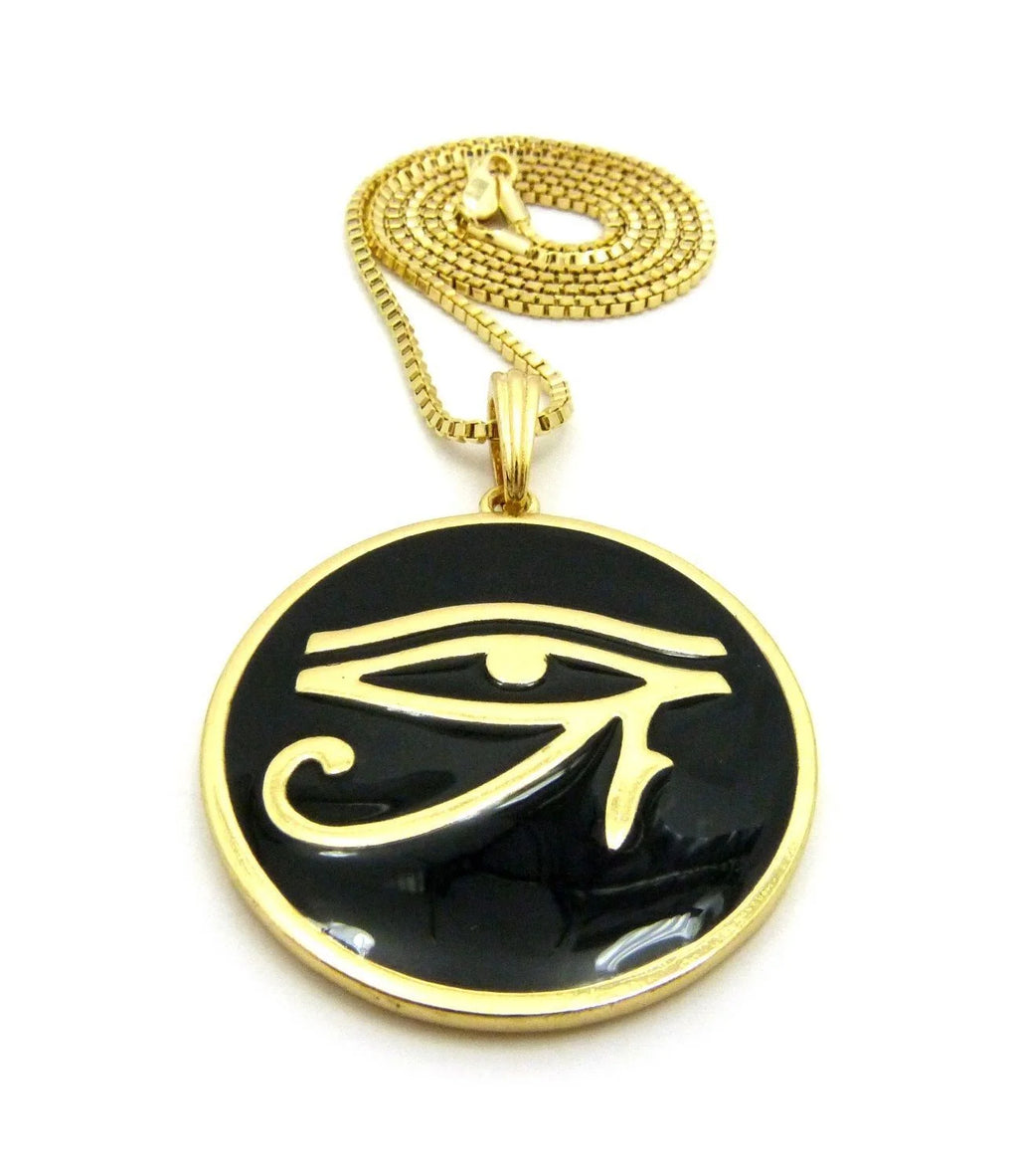 Round Pendant 24" Chain Necklace O807